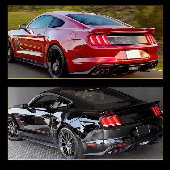 2PCS For Ford 2015- Mustang LED Rear Side Marker Light Bumper Reflector Lamp