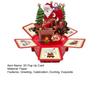 3D Pop-Up Christmas Cards with Envelope Folded Holiday Greeting Cards Cute Santa Claus Gift Card for Friends Children Family