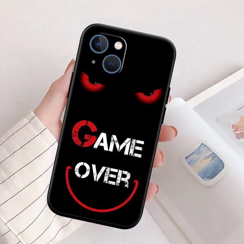 QE30 Game Over Phone Case for OPPO A40 A60 A80 A15 A16 A16K A12 A17 A17K A54 A54S A53 A53S A55 A56 A57 A98 F23