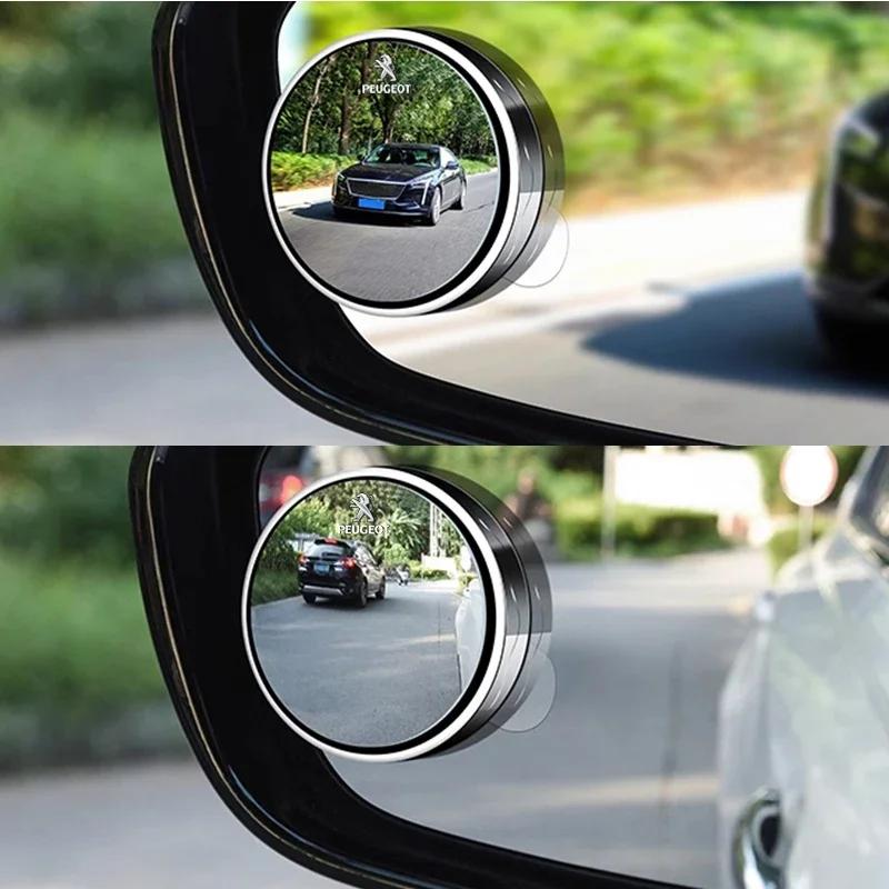 Car Sticker Car Styling Car Suction Cup Mount Auxiliary Rearview Mirror For Peugeot 308 408 508 RCZ 208 3008 2008 206 207 307 Ca
