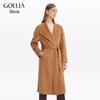 GOELIA Double-Faced Cashmere French Style Mid-Length Coat