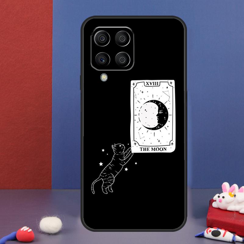Чехол-книжка 'Кошачья Луна Ведьмы' для Samsung Galaxy M34 M14 M54 M13 M15 M36 M55 M35 M56 M16 M31 M11 M53 M12 M32 M52 M06