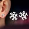 Snowflake Silver-plated Earrings Love Classic Winter Girlfriend Birthday Christmas
