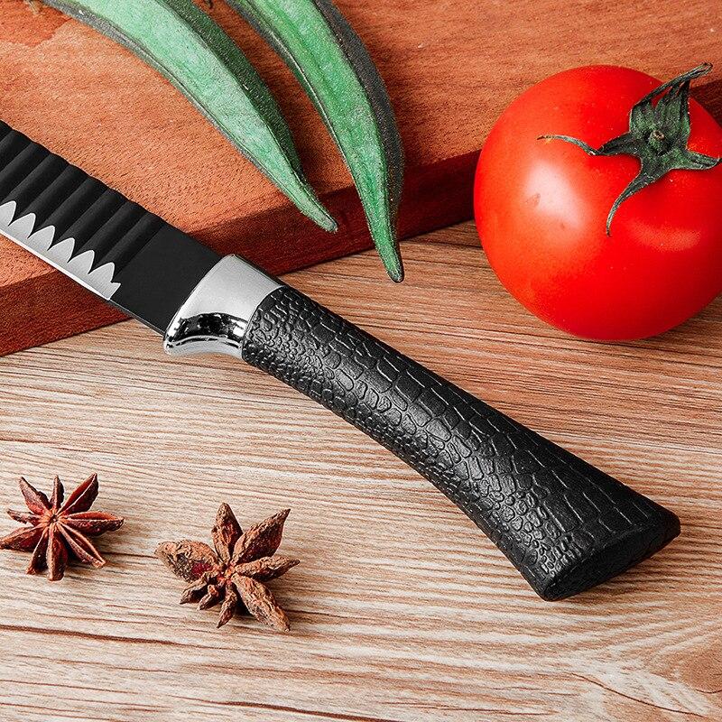 6 шт. кухонный нож, фруктовые ножи, универсальный нож для очистки овощей, нож шеф-повара для нарезки овощей