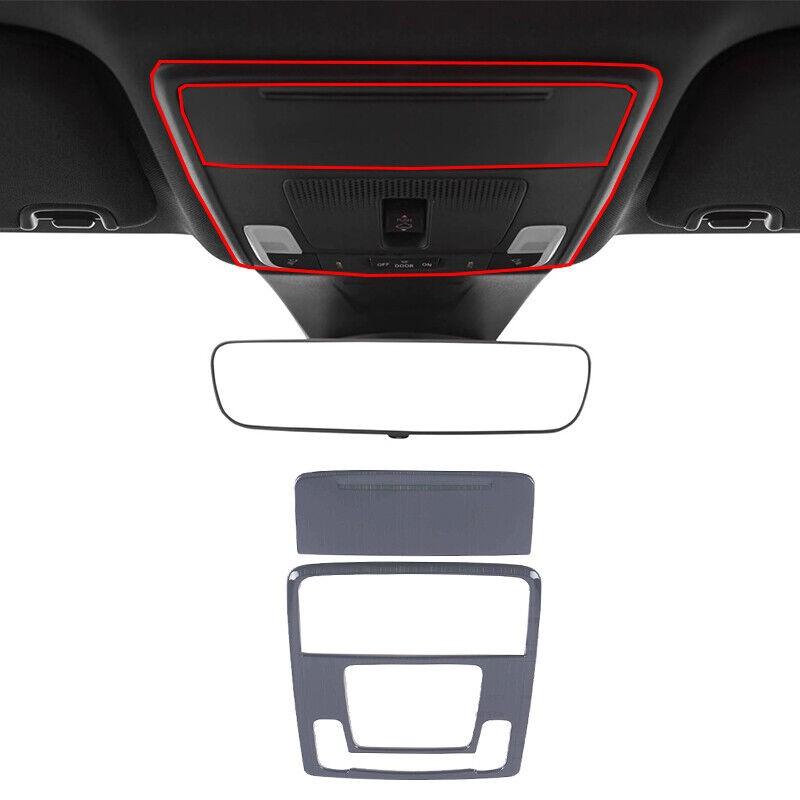 Black Titanium Front Reading Lamp Frame Cover Trim For Acura Integra 2023-2024