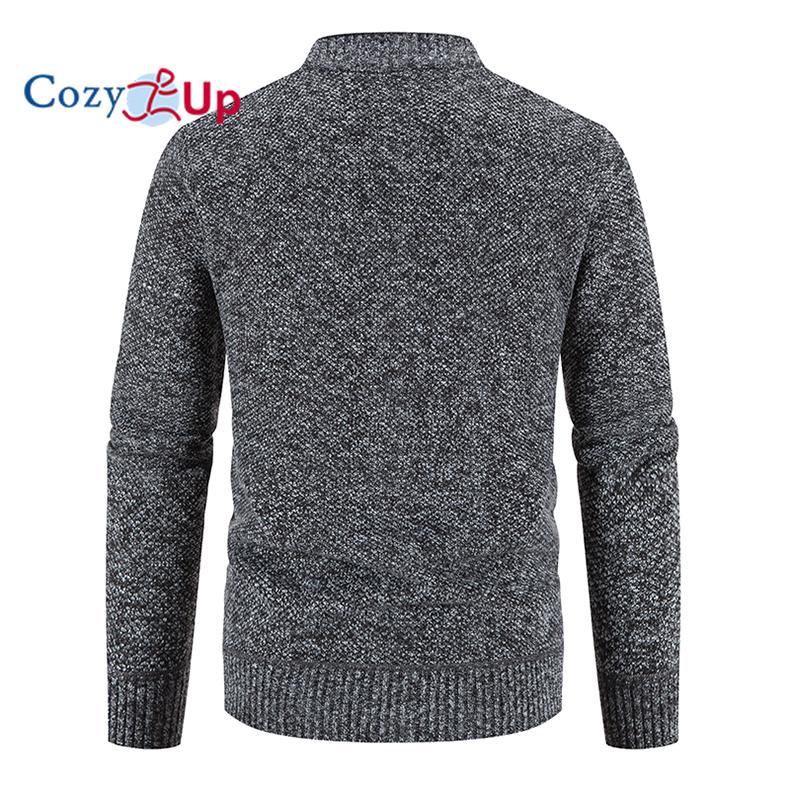 Cozy Up Мужской теплый свитер-кардиган с длинными рукавами, осенне-зимняя куртка