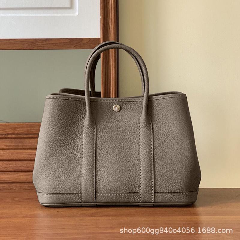 2023 Модная садовая сумка из натуральной кожи: Женская сумка через плечо и дамская сумочка большой вместимости