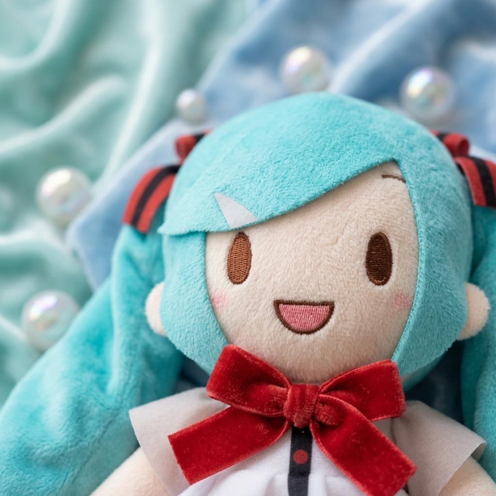 Miku Fuwa Petit Project DIVA MEGA39s Shiny Ver Authentic Genuine Original 30cm Sitting Plush Doll PP Cotton Toy