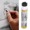 25PCS Four Types Charcoal Sticks Black Artist Charcoal Strips  Quick Sketch Outlining