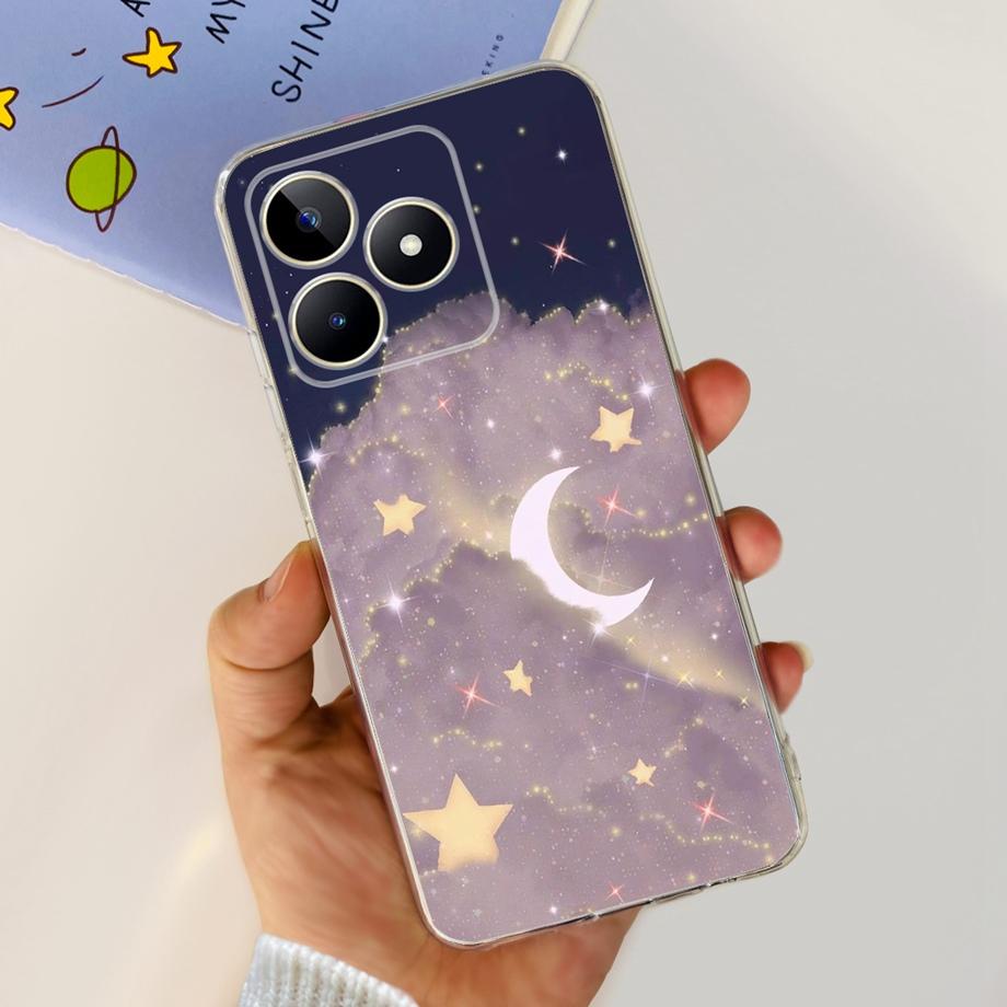 Для Realme C51 RMX3830 / Realme C53 RMX3760 Глобальный Чехол для Телефона Прозрачный Мягкий ТПУ Capas Etui Для RealmeC51 C 51 Корпус