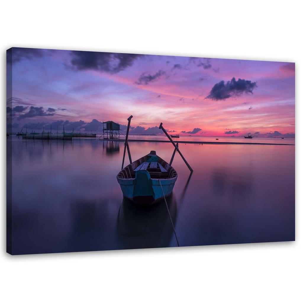 Canvas Print, Boat On the Lake