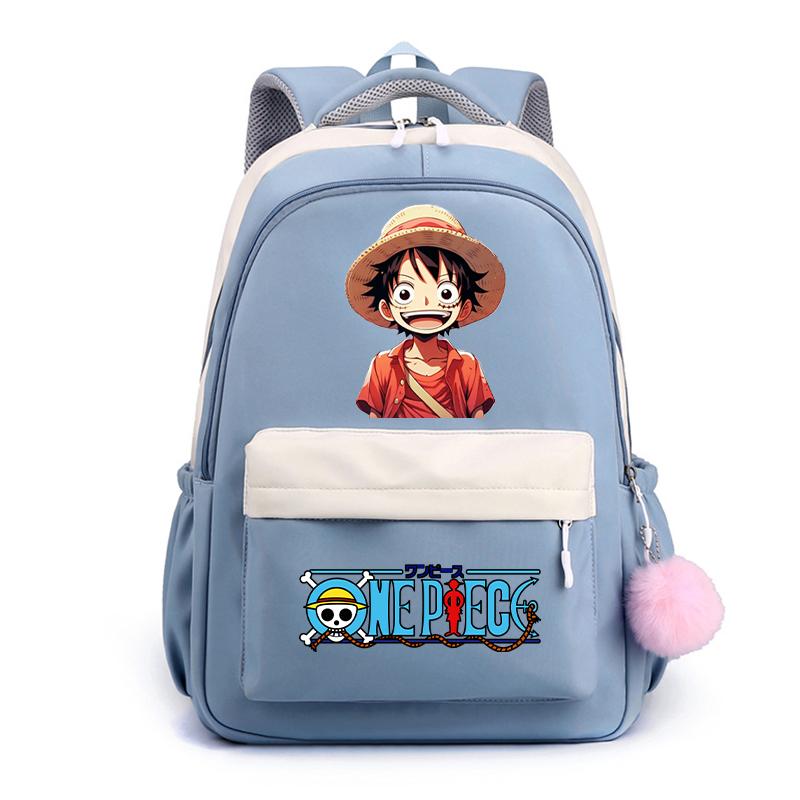 Аниме One Piece Классический Kawaii Рюкзак Милый Мягкий Рюкзак Печатный Мальчик Девочка Школьный Ранец Повседневный Портфель Для Мужчин Женщин Дорожная Сумка Для Отдыха Рюкзак Mochila