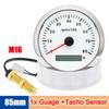 Круглый автоматический тахометр RPM 8000 RPM тахометр с ЖК-дисплеем цифровой счетчик моточасов для автомобиля морской подвесной дизельный двигатель 7 цветов изменение