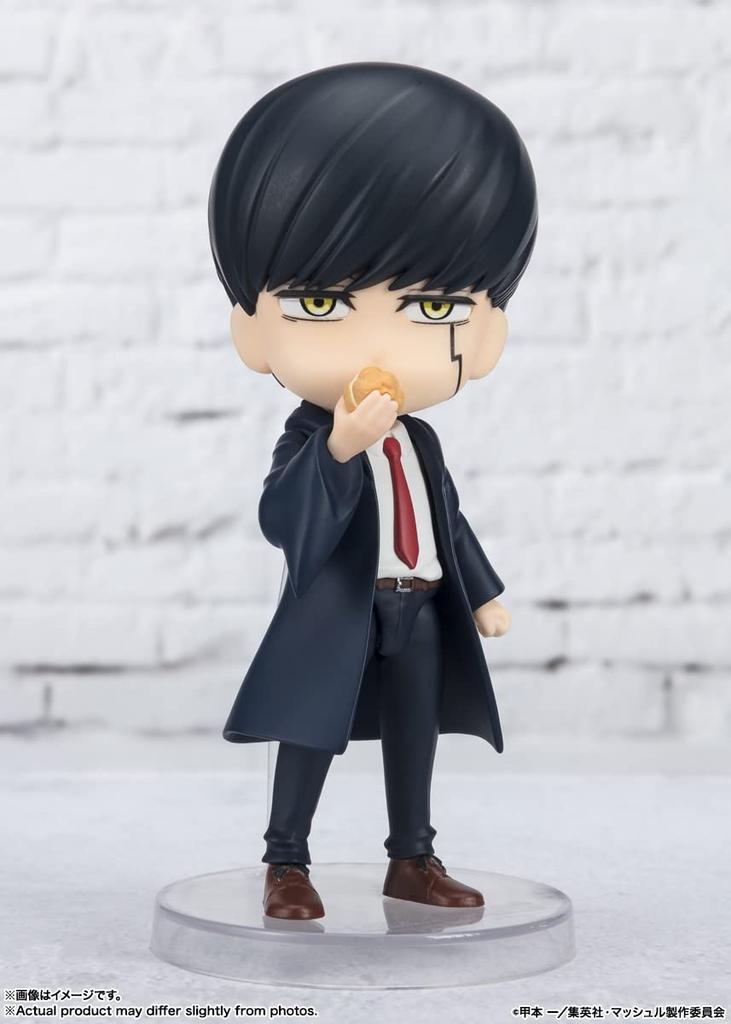 TAMASHII NATIONS Figuarts Mini Mashle Mash Approximately ABS PVC Painted Action Figure Burned, 90mm, &