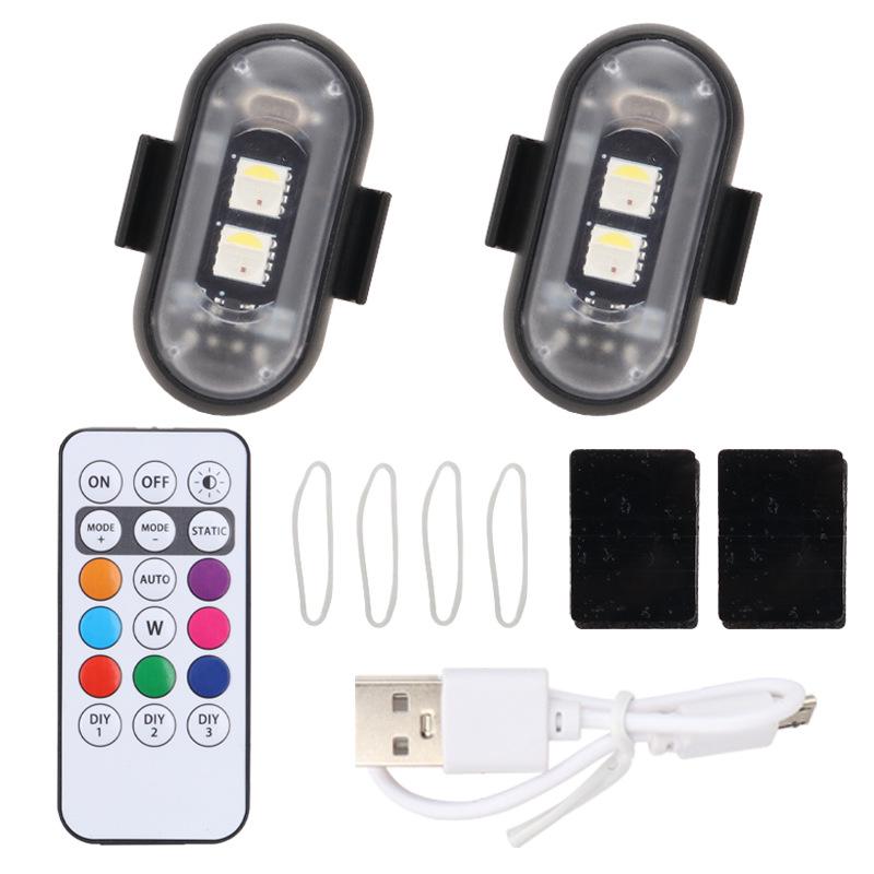 Wireless Multi-Mode 7-Color LED Strobe Light for Cars & Motorcycles