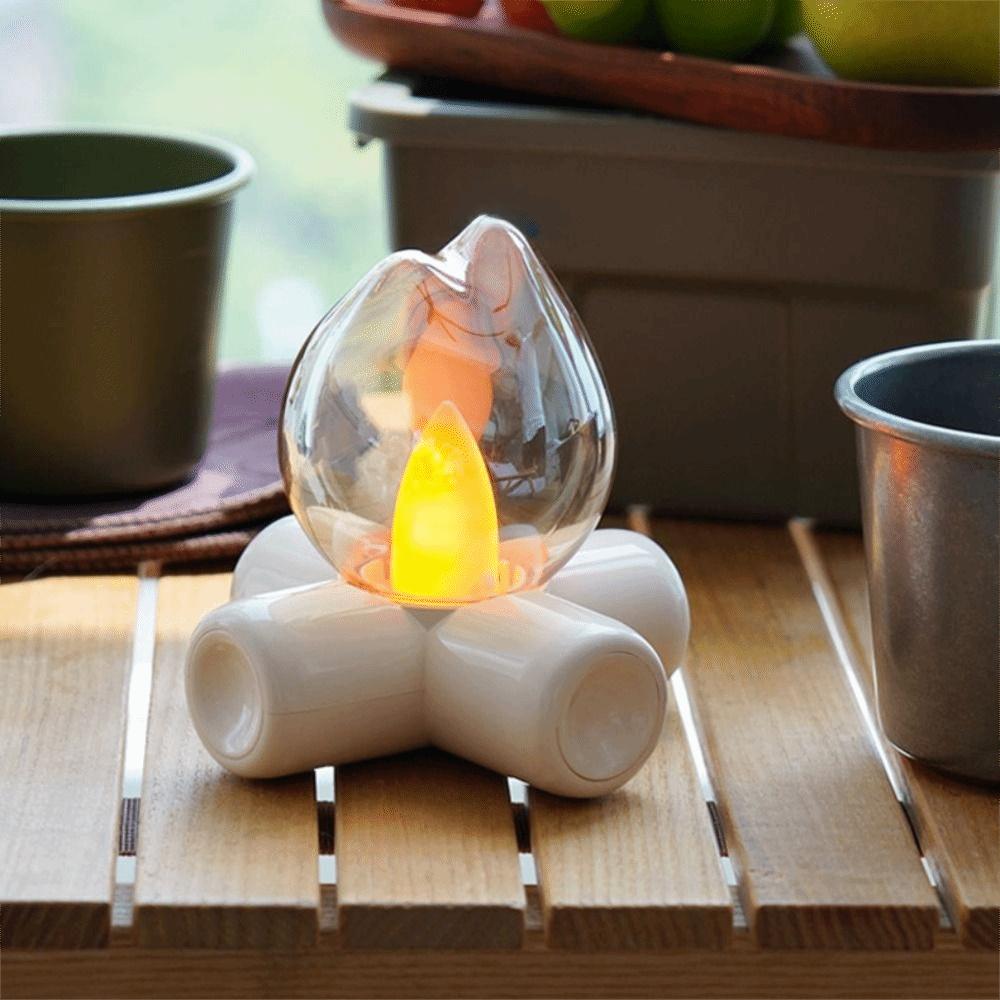 Rechargeable Flame Night Lamp Atmosphere Sleep Light Creative Table Lamp Bedroom