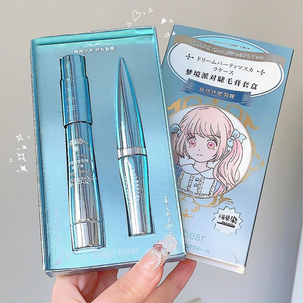 Silk Fiber Black Mascara Waterproof Long Lasting Extension Eyelashes Lengthening Curling Mascara Black Eyelash Makeup Cosmetic