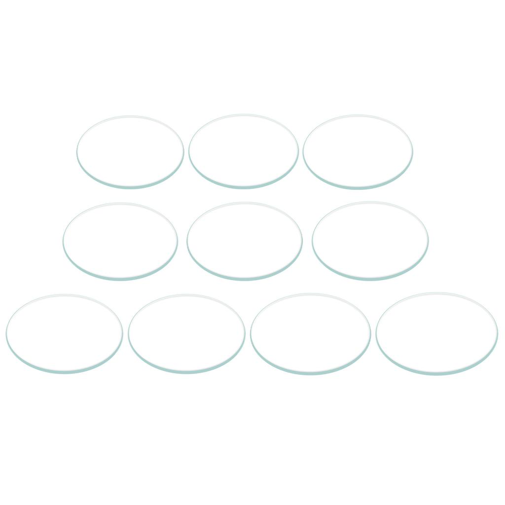 11Pcs Flat Watch Lens High Durability Easy Operation Small Size Professional Watch Glass Lens for
