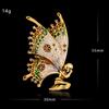 Blucome Vintage Alloy Angel Butterfly Wings Fairy Brooches For Women Brooch Enamel Anti-glare Pins Angel Designer Jewelry Gift
