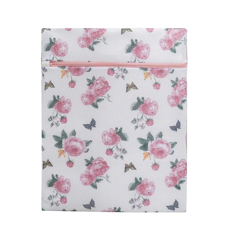 Новейший мешок для белья с принтом роз, мешки для стирки нижнего белья, сумки для защиты нижнего белья, сумка для стирки, дорожный портативный органайзер для белья