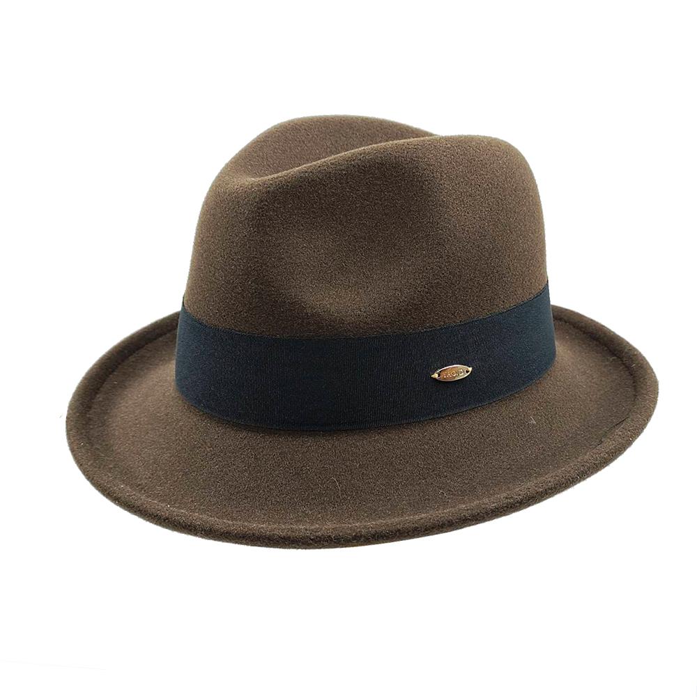 New Fedoras Hats Men'S Vintage Black Felt Wide Brim Jazz Hats Man For Men Women Fedora Gentleman Caps Jackson Hat