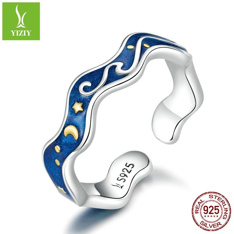 Коллекция открытых колец из серебра S925, кольцо с крылом, отпечатком лапы, регулируемое кольцо