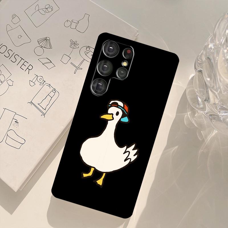 Мем Танцующая Утка Шуба Смешной Чехол для Samsung Galaxy S23 S21 Ultra Note 20 Note 10 S20 FE S9 S10 Plus S22 Ultra Защитный Чехол