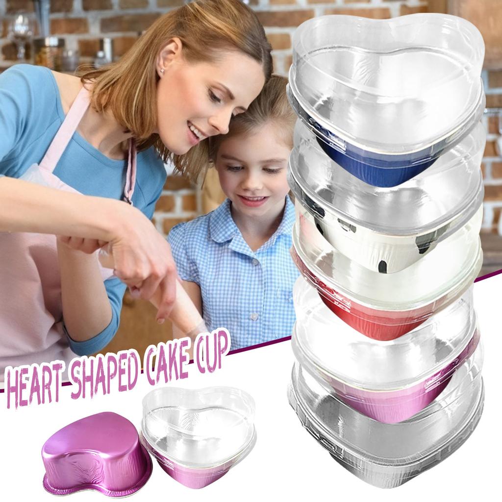День Святого Валентина Пара Выпечка Торта Своими Руками Торт В Форме Сердца Чашка Торт (С крышкой)