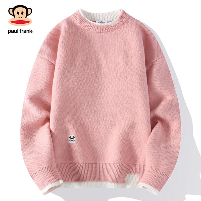 Paul Frank Men's Winter Fleece-Lined Faux Two-Piece Knit Sweater