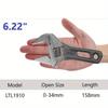 Adjustable Wrench Large Opening Short Handle Mini Monkey Spanner Laser Scale Rubber Wrapped Key Plumbing Pipeline Bathroom Tools