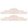 4Pcs European Style Vintage Wood Carving Corner Applique Decal Home Furniture Decoration Accessories 13x7cm