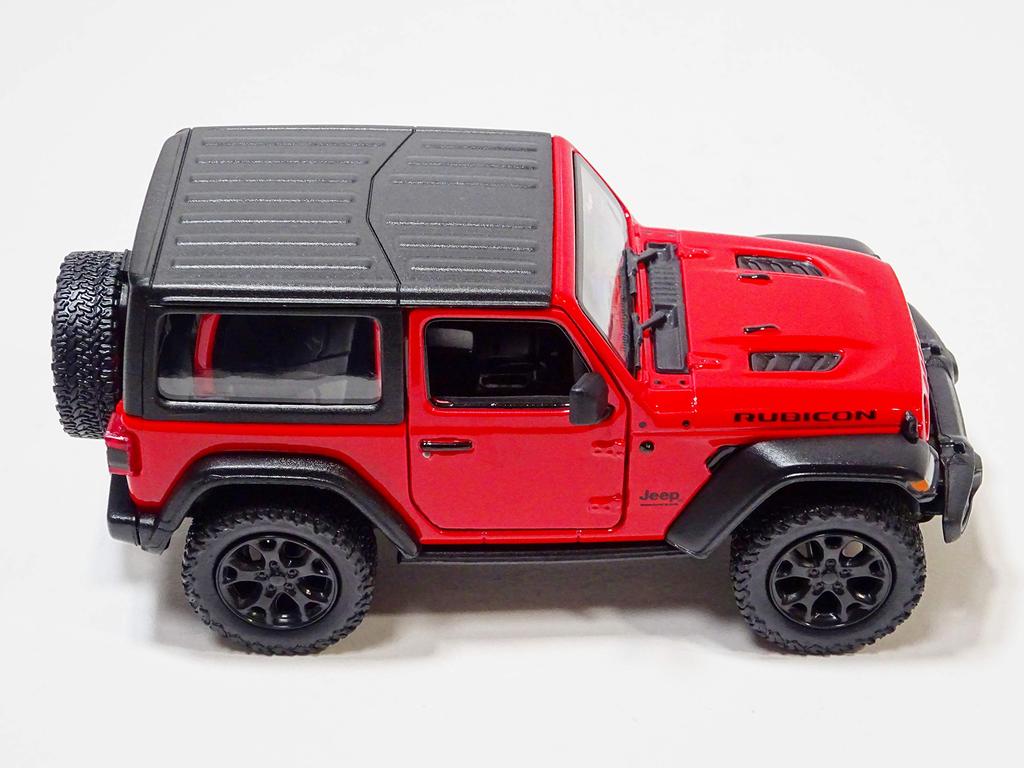 Kinsmart Jeep Wrangler Rubicon Red Hardtop Mini Car KT5412B 1/34