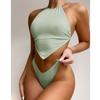Vigorashely Купальники с высоким вырезом, женские сексуальные стринги, бикини 2024, завязанный купальник, женский бразильский комплект бикини, купальный костюм для плавания