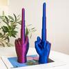 3D Printed Retractable Middle Finger Telescopic Middle Finger Figurine Stress Relief Toy Home Office Living Room Desktop Decoration Ornament Gag Gift