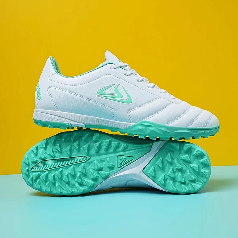 Fashion Men Soccer Shoes Youth Football Boots Breathable Comfortable Athletic Training Soccer Cleats Orignal Football Shoes for Kids