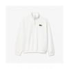 Lacoste Толстовка Public Boucle Big Croc с застежкой-молнией на половину длины [белый]