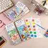 Акварельная книга для рисования Детская акварельная книга с 21 уникальным узором 6 ярких