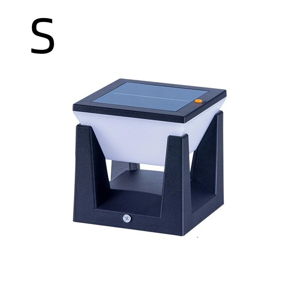 Waterproof Solar Powered Column Lights Efficient 3 Lighting Modes Solar Post Lights Atmosphere Outdoor Pillar Lamp