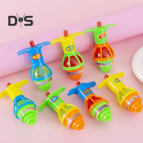 5/10/20Pcs LED Light-Up Spinning Top Battery Operated Educational Kids Flashing Plastic Spinning Top Toy Toddlers Boys Girls Gift Party Favors