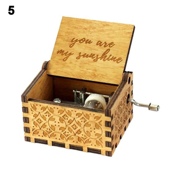 Винтажная музыкальная шкатулка из березовой фанеры, детская музыкальная коллекция, подарок на день рождения