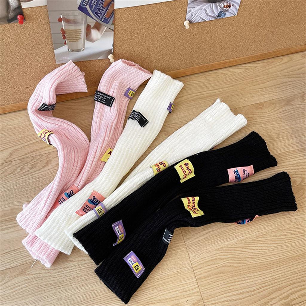 Knitted Arm Sleeves Fingerless Mittens Elastic Wrist Sleeves For Daily Wear and Outdoor Activities Girls Gift Stylish