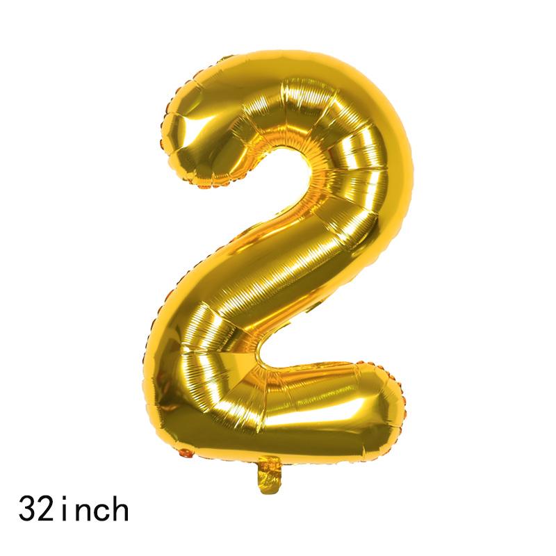 52 шт. золотых воздушных шаров с надписью «С Днем Рождения», цифры от 0 до 9, для дня рождения, юбилея, выпускного, Нового года, Дня святого Валентина