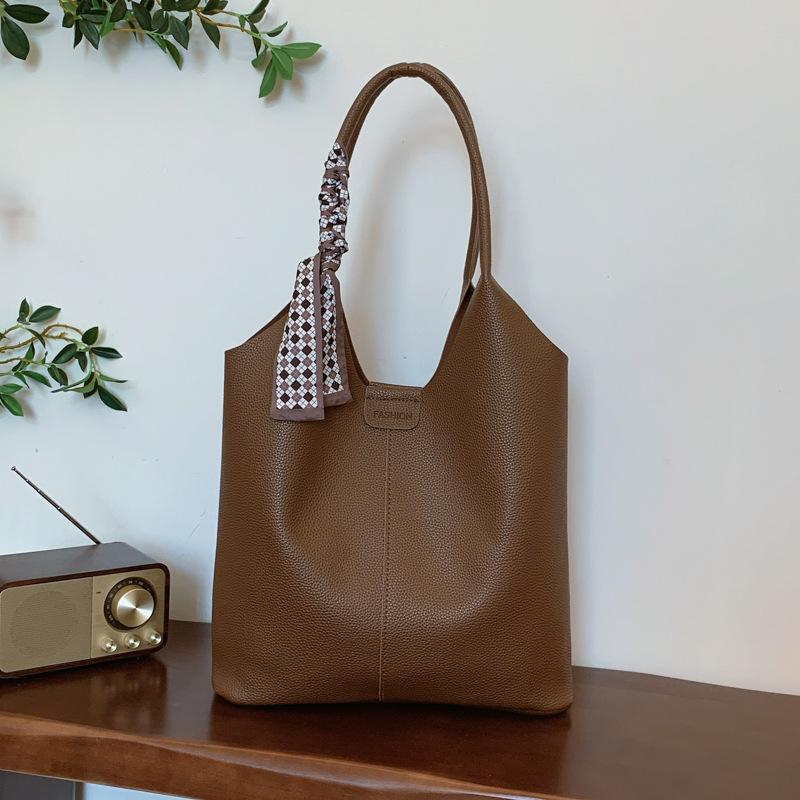 Сумка вместимости в стиле ретро, женская модная сумка через плечо и подмышку, универсальная сумка-ведро для поездок на работу и обратно