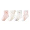 4Pairs/Set Newborn Girls Socks Cotton Soft Princess Ruffle Sock for Baby Girl Spring Summer Mesh Thin Children's Lace Socks 0-5Y