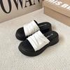 Thick-soled Arch Sole New Heightening One-word Slippers 2025 Summer New Outer Wear Beach Versatile Skirt Sandals