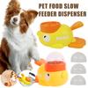 Кормушка-головоломка для собак, интерактивный дозатор корма для домашних животных, дизайн с мультяшной уткой, кормушка для домашних животных для дрессировки собак, умственного обогащения