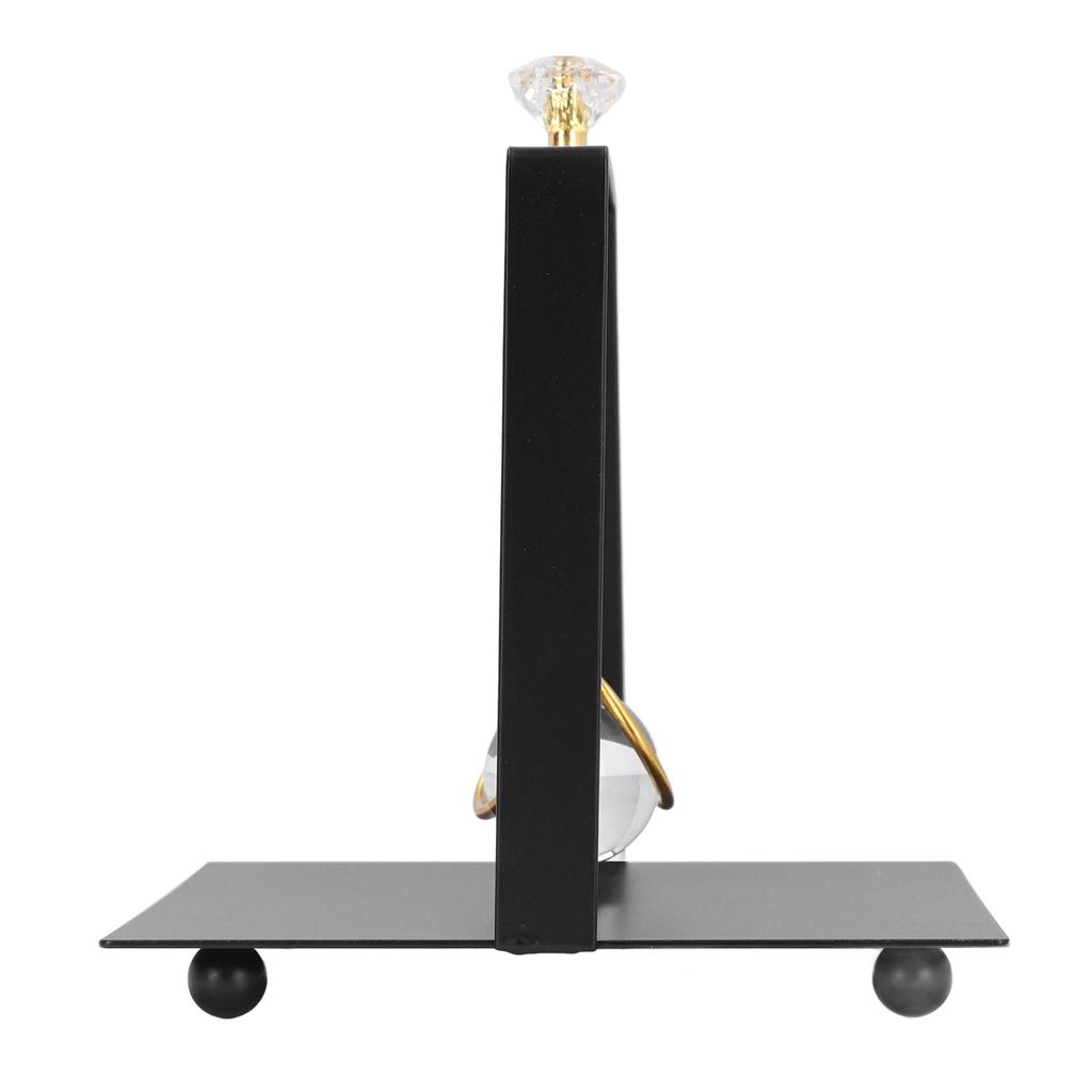 Napkin Dispenser with Weighted Glass Ball Rectangular Elegant Iron Napkin Holder Tissue Stand for