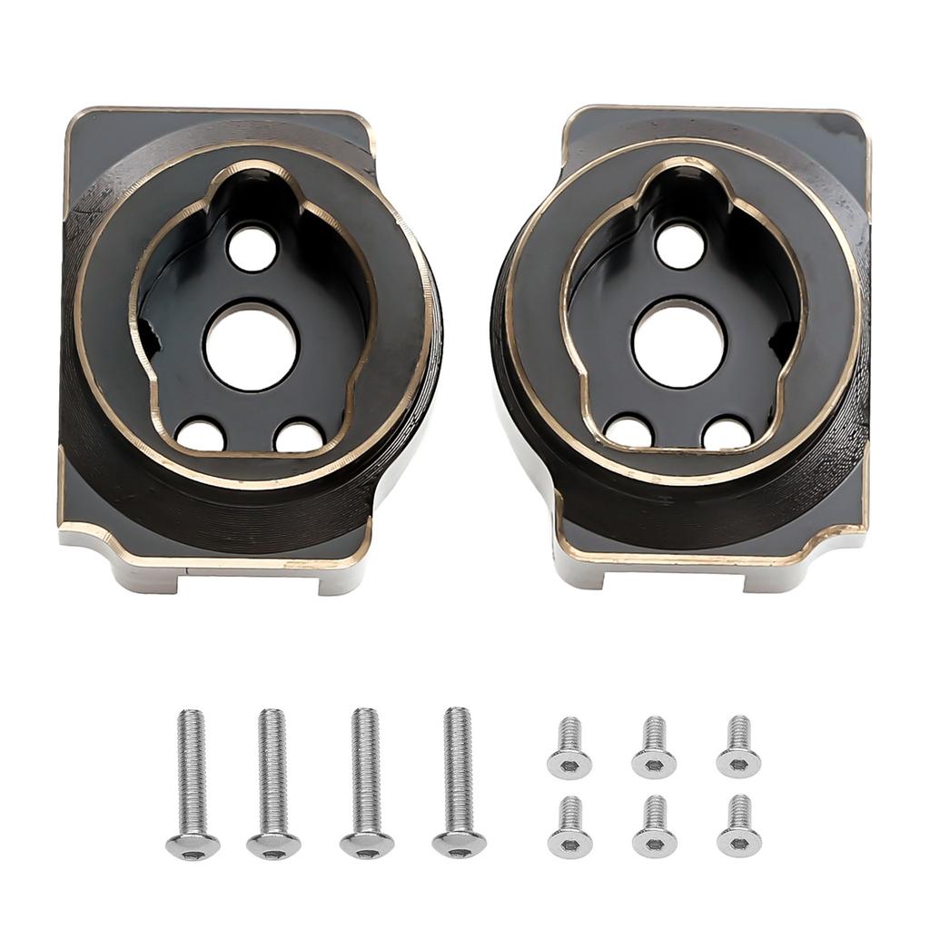 2 PCS Rear Axle C Block Seat Brass Weighted Black Gold Type Upgrade Parts Replacement for 4 Remote Control Car Accessories