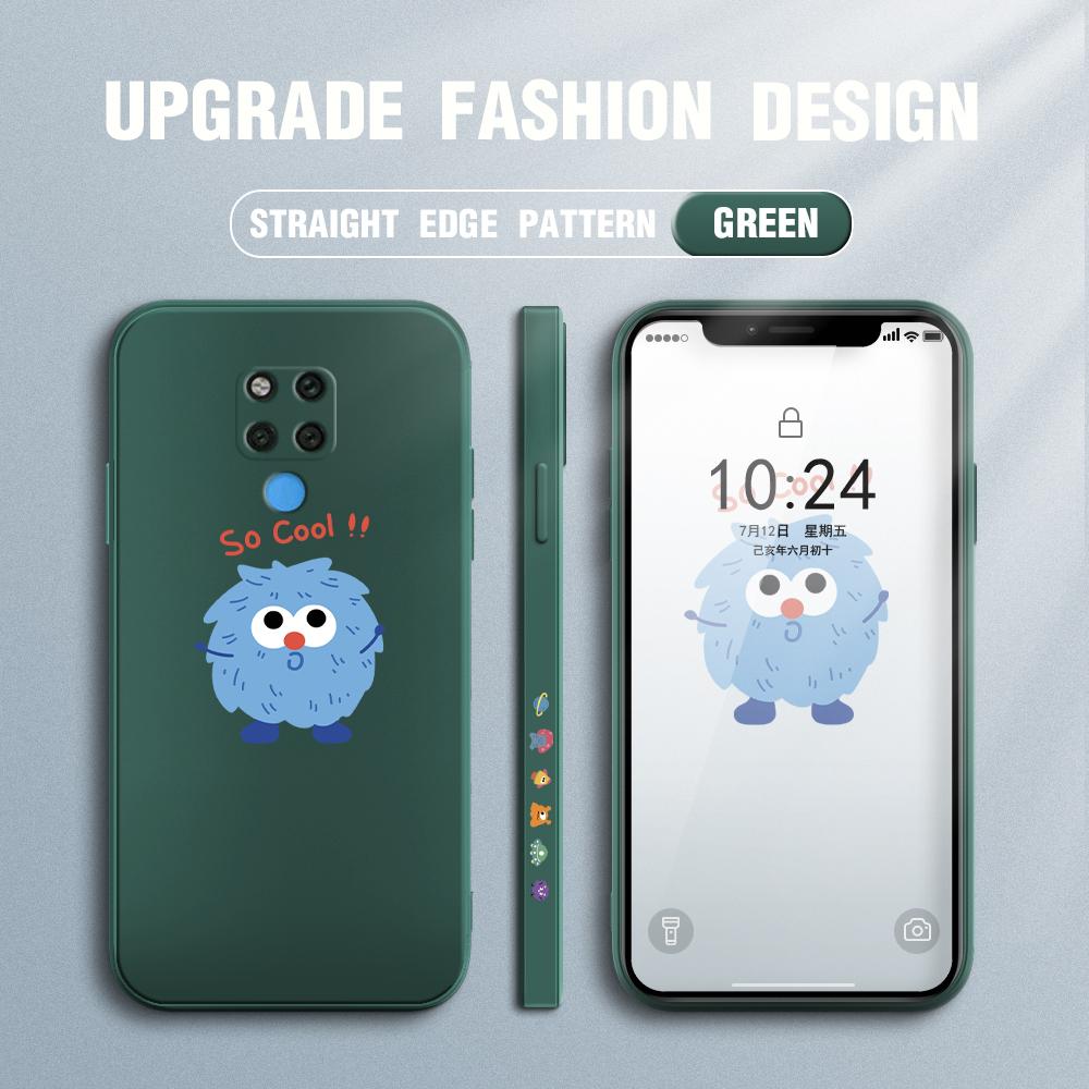 Чехол для телефона с мультяшным красочным узором, квадратный, жидкий, силикон, TPU, полное покрытие, противоударный, защитный чехол для камеры Huawei Honor Vivo