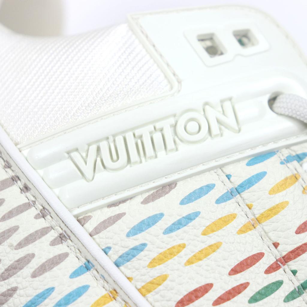 Very Good LOUIS VUITTON sneakers LV Trainer Maxi Beige multi mens 9 1ACR19 Used